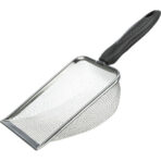 Lopată cu sită Trixie pentru terarii de desert, 31 cm, inox/plastic