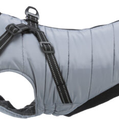 Haină cu ham Trixie Pontis, Mărimea S, 36 cm, Gri, pentru câini