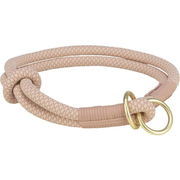 Zgarda Semistrangulantă Trixie din Frânghie, Roz, 40 cm