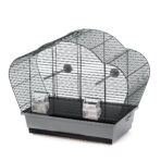 Colivie pentru păsări Beta Duvoplus, 56.5x28x44.5 cm, Gri/Negru