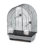 Colivie pentru păsări Duvoplus Lusi 1, 39x25x53cm, Gri/Negru