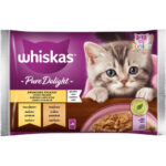 Hrana Umedă Whiskas Junior Pure Delight pentru Pisici, 4x85g