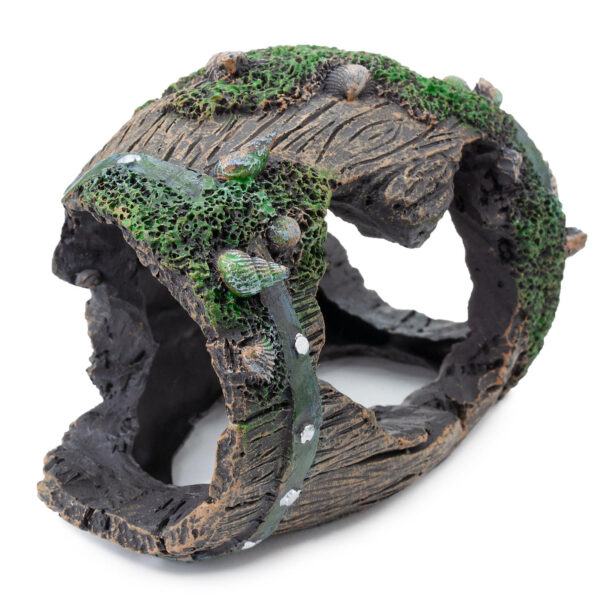 Butoi Spart pentru Acvariu, 14x10x10 cm, Adăpost Natural Happet