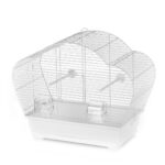 Colivie Duvoplus Beta Alb cu Hranitor și Adaptor, 56.5x28x44.5 cm