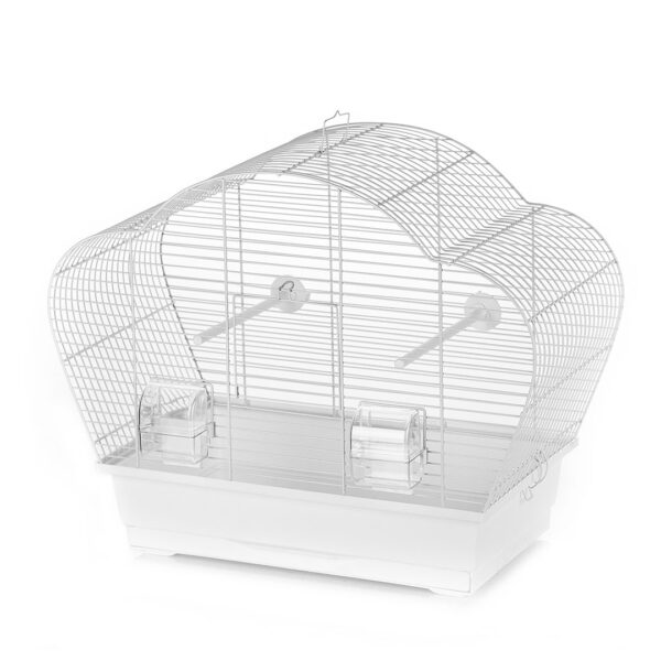 Colivie Duvoplus Beta Alb cu Hranitor și Adaptor, 56.5x28x44.5 cm