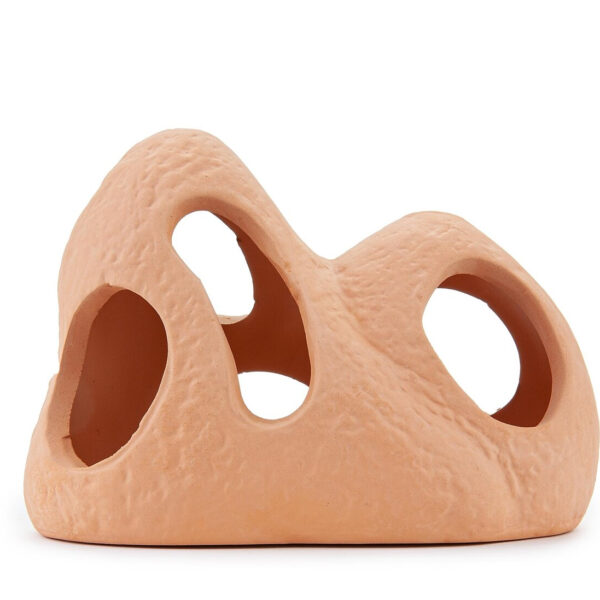 Piatra Ceramica Bej cu Gauri pentru Acvariu, 11 cm - Happet