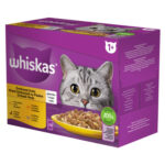 Hrana Umedă Whiskas pentru Pisici Adulte, Pasăre în Aspic, 12x100g