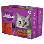 Hrana Umedă Whiskas pentru Pisici Adulte în Sos, 12x85 g