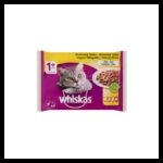 Hrana Umedă Whiskas pentru Pisici Adulte cu Pasăre, 4 x 85 g