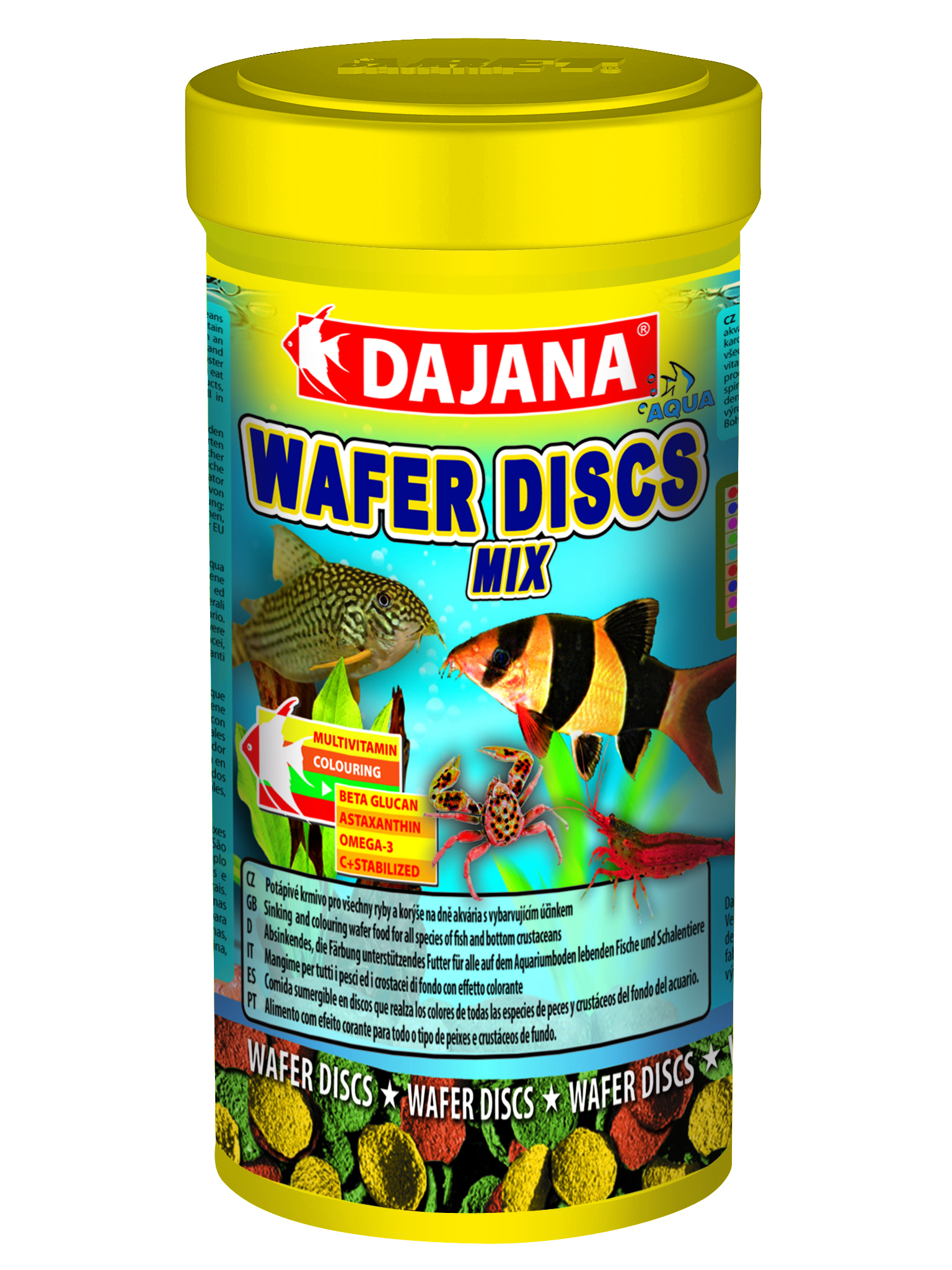Discuri hrănitoare pentru pești ornamentali Dajana Pet, 250 ml Discuri hrănitoare pentru pești ornamentali Dajana Pet, 250 ml