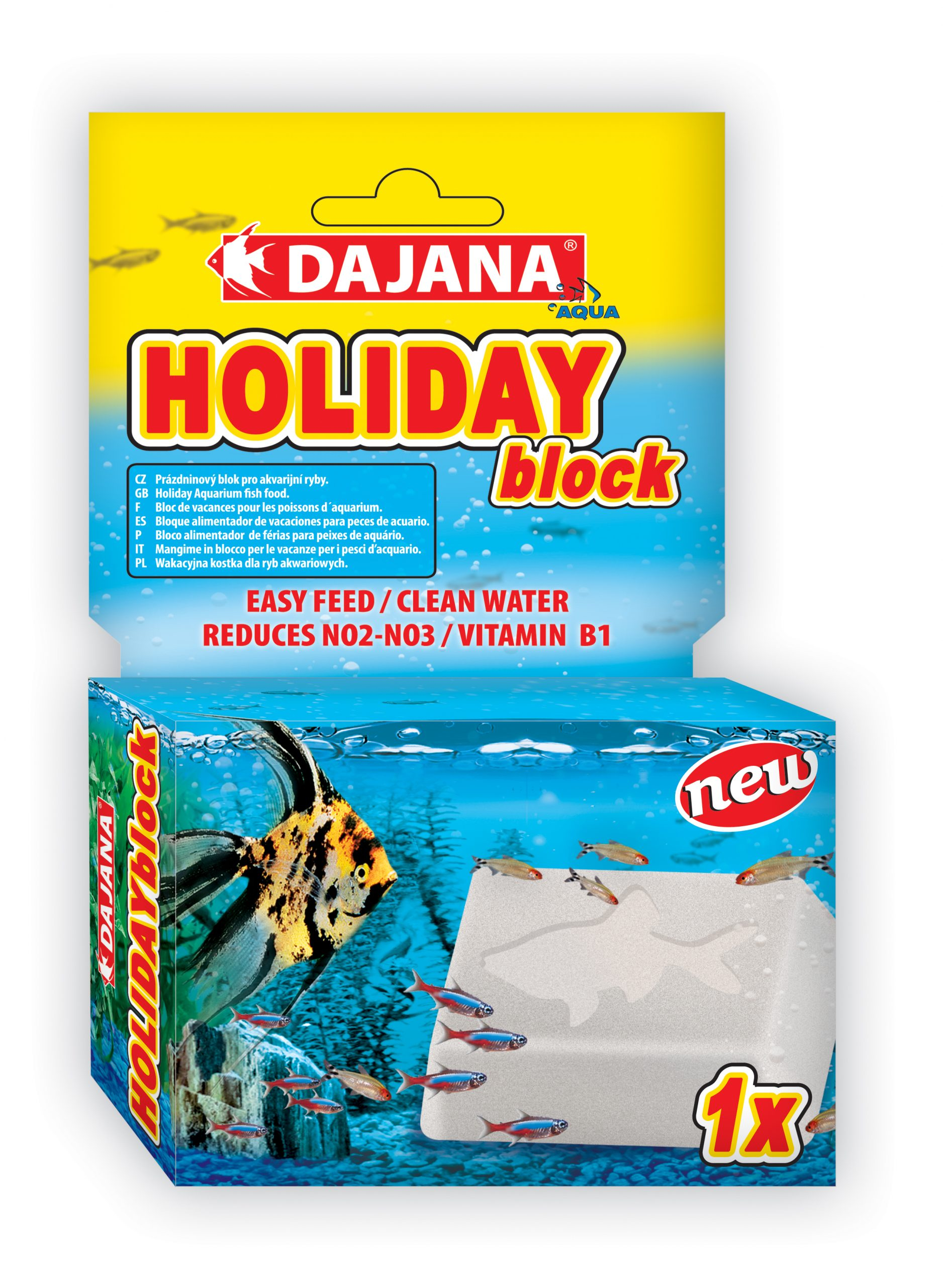 Hrana Dajana Pet pentru pești - Bloc alimentar vacanță 14 zile Hrana Dajana Pet pentru pești - Bloc alimentar vacanță 14 zile