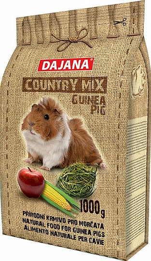 Country Mix, Hrana Completa pentru Porcusori de Guineea 1000g Dajana