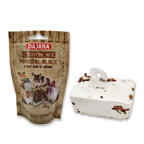 Bloc Mineral Fructat pentru Rozătoare - Dajana Pet, Vitamine & Calciu
