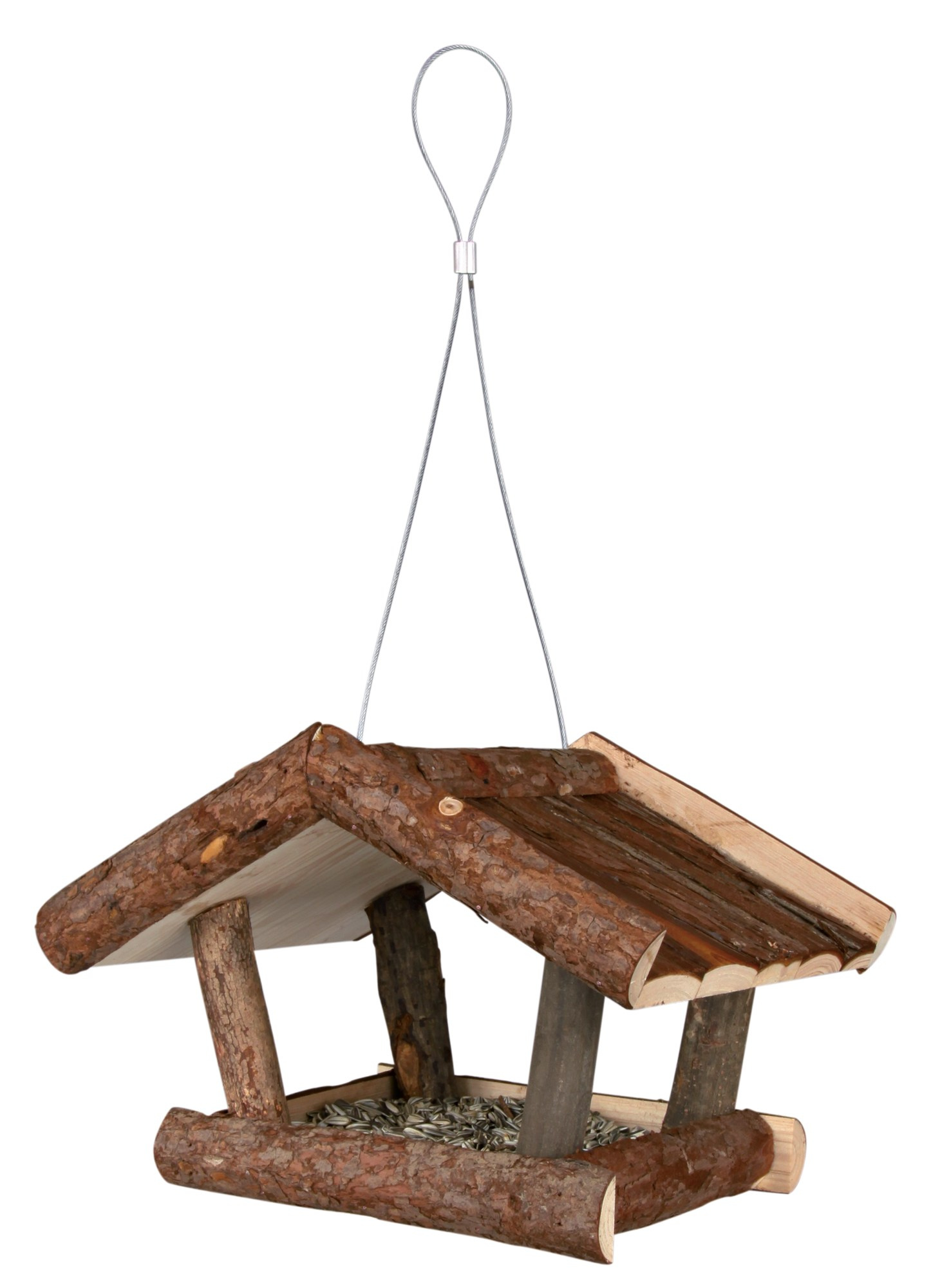 Hranitor Suspendat din Lemn pentru Pasari - Trixie, 32x23x20 cm Hranitor Suspendat din Lemn pentru Pasari - Trixie, 32x23x20 cm