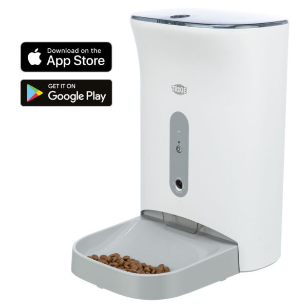 Hranitor Automat Trixie TX8 Smart 2.0 cu Cameră, 4.5 l, Alb/Gri