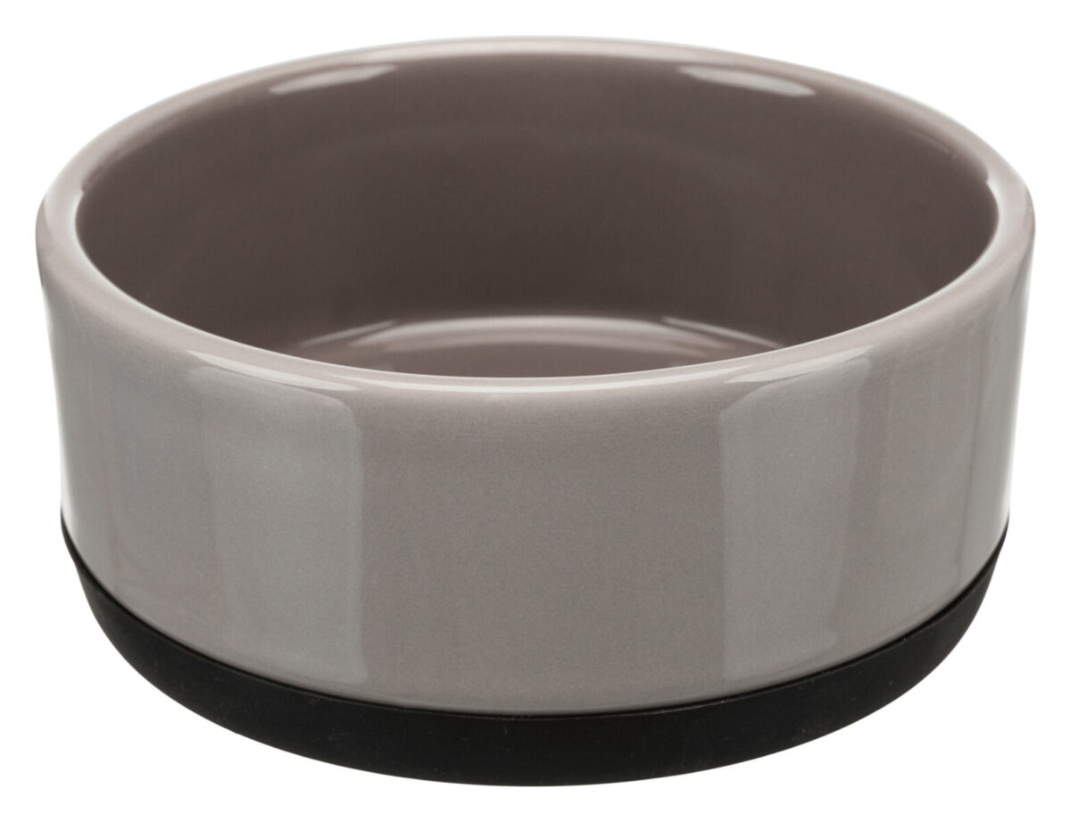 Castron Ceramic Gri Trixie 0.4 l pentru Câini - 12 cm