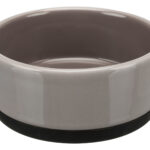 Castron Ceramic Trixie pentru Câini, 0.75L, Gri, Ușor de Spălat