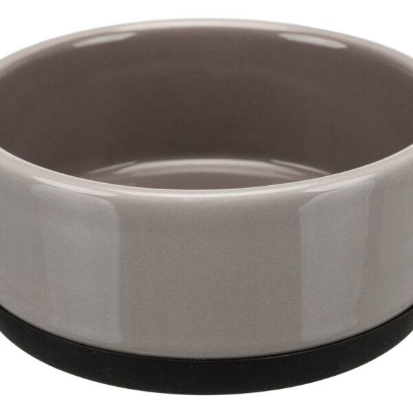 Castron Ceramic Trixie pentru Câini, 0.75L, Gri, Ușor de Spălat