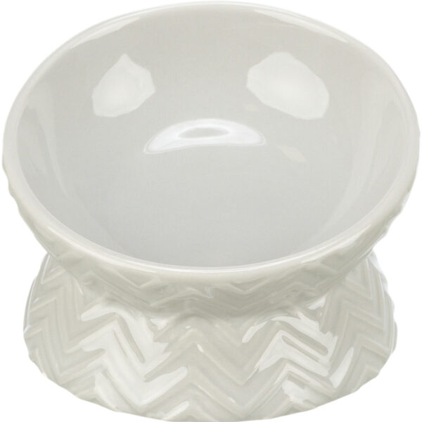 Castron Ceramic Ergonomic pentru Câini și Pisici, 0.15 l, Taupe Trixie