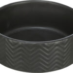 Castron ceramic Trixie 0.4 l, 13 cm, Negru - pentru câini