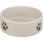 Castron Ceramic pentru Câini Trixie, 0.3L, Gri Labute, Elegant