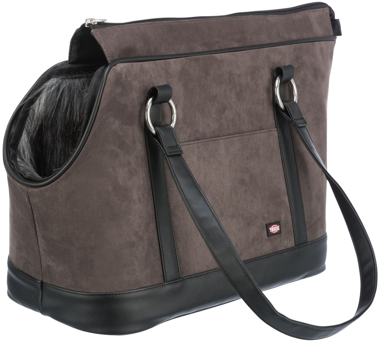 Geantă de transport Trixie Alfie pentru animale - 21x30x43 cm, gri Geantă de transport Trixie Alfie pentru animale - 21x30x43 cm, gri
