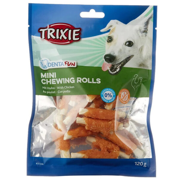 Recompense Denta Fun pentru Câini cu Pui - Rulouri 6 cm/120 g Trixie