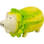 Jucărie amuzantă pentru câini tip varză-porc, latex cu sunet, 23 cm