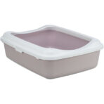 Litiera Trixie Classic cu Rama, 37x15x48 cm, Lila Deschis/Alb