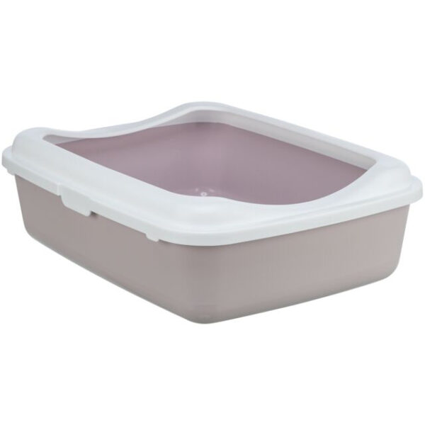 Litiera Trixie Classic cu Rama, 37x15x48 cm, Lila Deschis/Alb