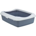 Litiera Trixie Classic cu Ramă, Plastic, 37x15x48 cm, Violet/Alb