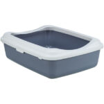 Litiera Trixie Classic cu Ramă, Plastic, 37x15x48 cm, Violet/Alb