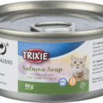 Supa lichidă pentru pisici cu somon și pui, 80 g - Trixie
