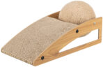 Rampa de zgariat Trixie cu minge pentru pisici - 40x17x20 cm