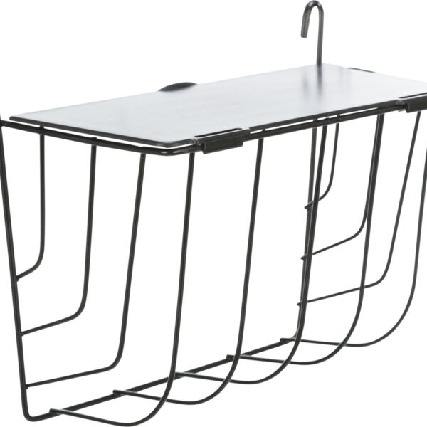 Hranitor Metalic Negru cu Capac pentru Rozătoare - Trixie 25x18x12 cm