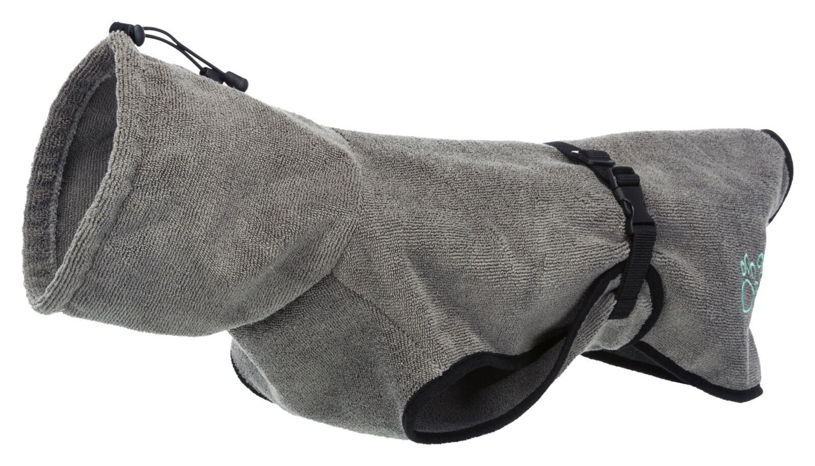 Halat de baie gri pentru câini XS - 100% bumbac, Trixie Halat de baie gri pentru câini XS - 100% bumbac, Trixie