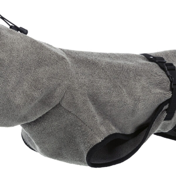 Halat de baie pentru câini gri M, 50 cm, Trixie - 100% bumbac