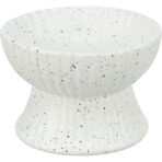 Castron Ceramic Ridicat Trixie pentru Pisici - 0.37L Alb