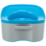 Castron Calatorie Trixie cu Funcție Anti-Slosh, Plastic, Gri/Petrol