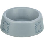 Castron Ceramic Trixie pentru Câini, 1L, 20cm, Gri/Albastru