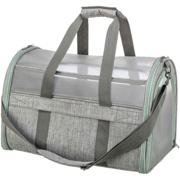 Geantă de transport Trixie Dillon, 33x32x54 cm, Gri/Verde Menta