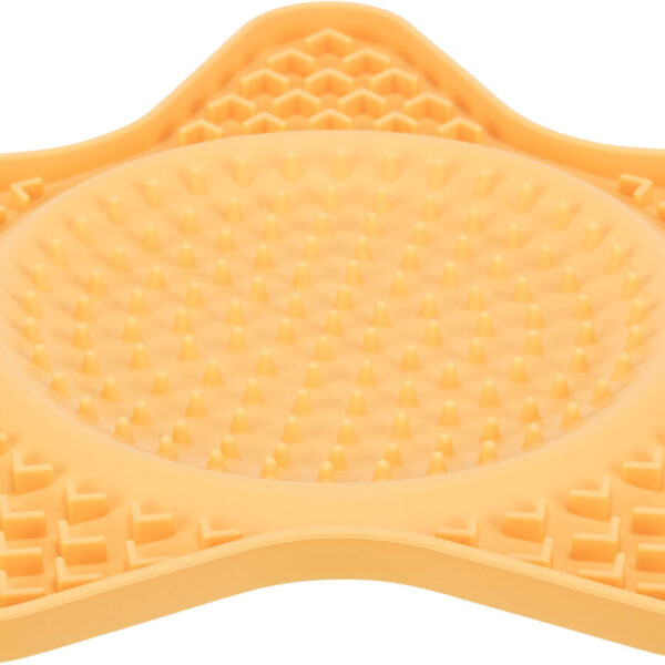 Farfurie Lins Lick'n'Snack Stea Silicon Galben 23.5 cm Trixie