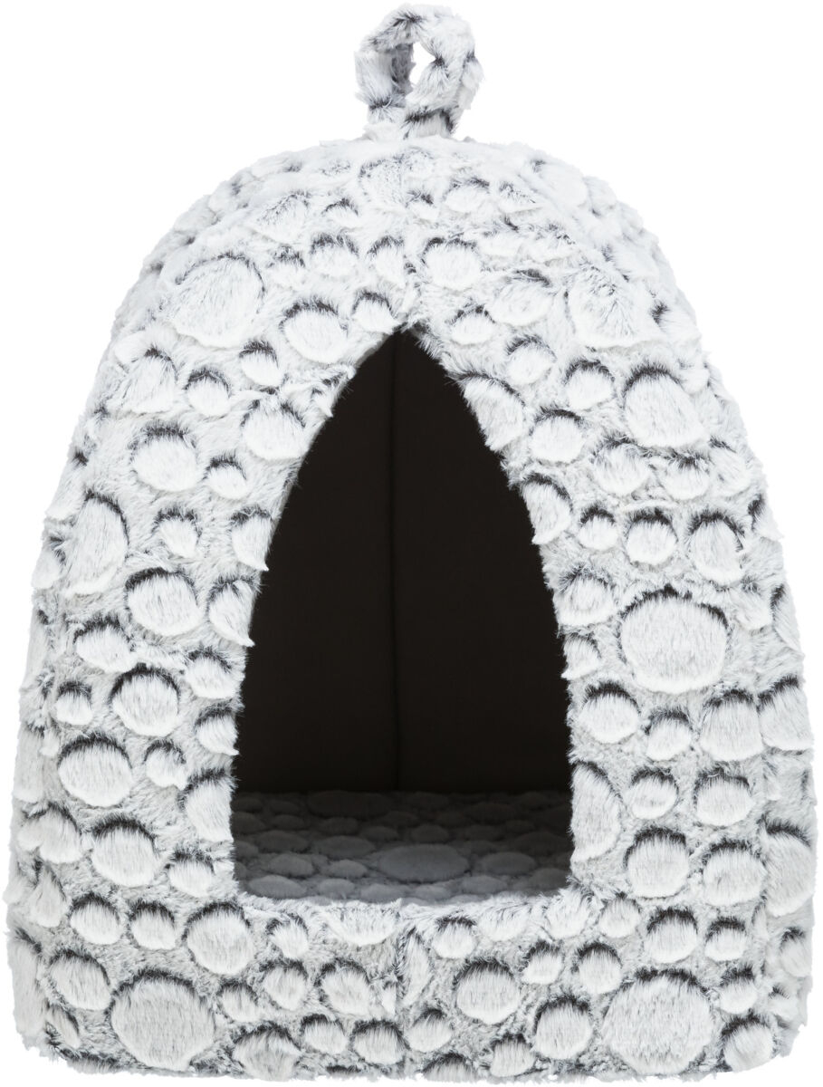 Culcus Iglu Trixie Mila pentru câini și pisici, Alb-Gri, 32-42 cm Culcus Iglu Trixie Mila pentru câini și pisici, Alb-Gri, 32-42 cm
