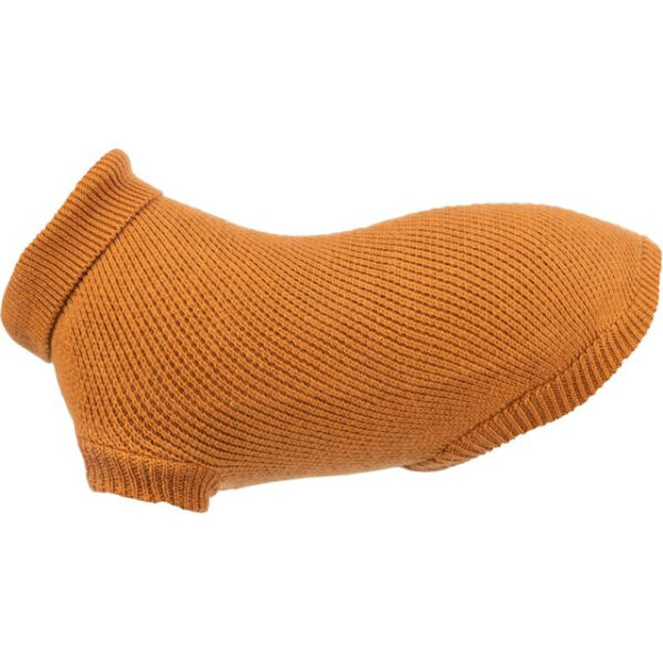 Pulover Trixie CityStyle Berlin XS, 30 cm, Ruginiu din bumbac și lână