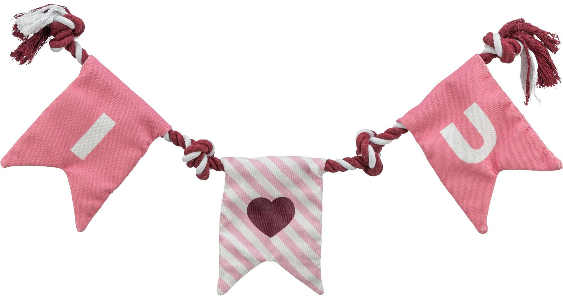Jucărie pentru câini Valentine's Day - Frânghie cu noduri 50 cm Trixie Jucărie pentru câini Valentine's Day - Frânghie cu noduri 50 cm Trixie