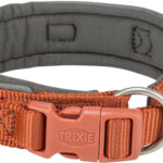 Zgarda Premium Trixie Extra Lată Neopren Ruginiu/Grafit 33-42 cm