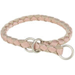 Zgarda semistrangulantă Trixie Roz Pal/Nisipiu 35-41 cm pentru câini