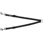 Lesă Dublă Premium Trixie, 40-70 cm, Negru, Ajustabilă pentru Câini