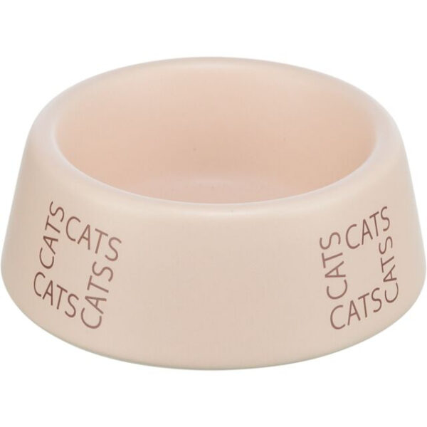 Castron Ceramic Roz pentru Pisici - 0.15 l, 12 cm, Trixie