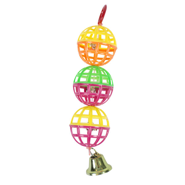 Minge Colorată cu Clopoței pentru Păsări - Duvoplus, 15 cm